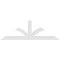 Ekena Millwork Richland Architectural Grade PVC Gable Bracket, 72"W x 24"H x 4"D x 4"F, 8/12 Pitch GBP072X24X0404RIC00 - alternate 3